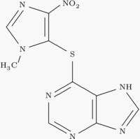 formule de structure de l'azathioprine