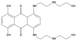 Structure chimique du mitoxantrone